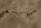 Fotobehang Michaelangelo Creation of Adam | XXL - 312cm x 219cm | 130g/m2 Vlies
