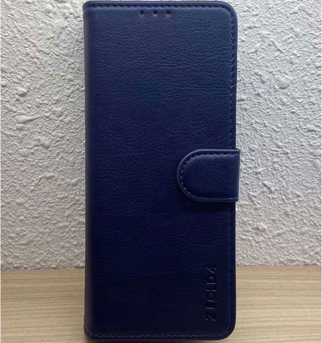 Geschikt voor Galaxy S23 Plus Bookcase Telefoon hoesje Stevige Portemonnee Wallet Case – Pasjeshouder - Kunstleer – Blauw