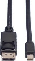 ROLINE DisplayPort kabel, DP M - Mini DP M, zwart, 2 m