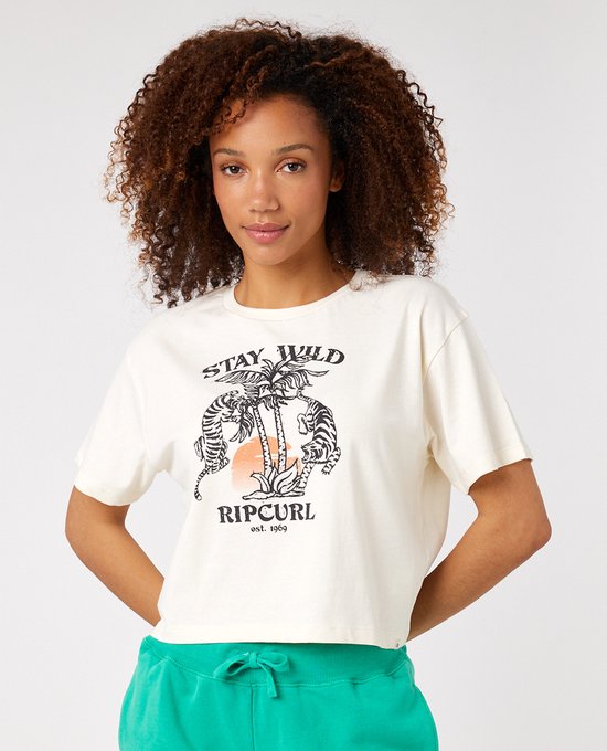 Rip Curl Dames T-Shirt Stay Wild Tee - Bone