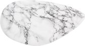 Present Time Dienblad Marble look - Wit - 29,5x26x1 cm - Modern,Scandinavisch