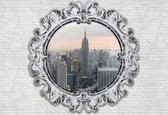 Fotobehang Empire State Building Mirror | XL - 208cm x 146cm | 130g/m2 Vlies