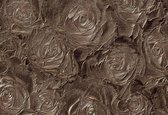 Fotobehang Grey Roses | XL - 208cm x 146cm | 130g/m2 Vlies