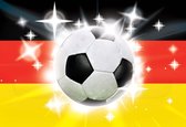 Fotobehang Football German Flag | XXL - 312cm x 219cm | 130g/m2 Vlies