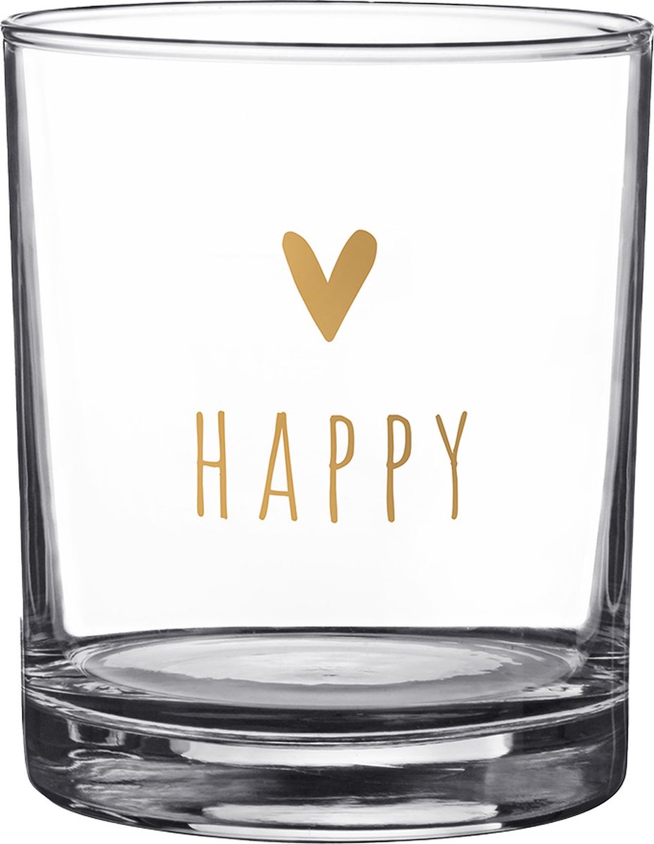 Clayre & Eef Waterglas 230 ml Glas Hart