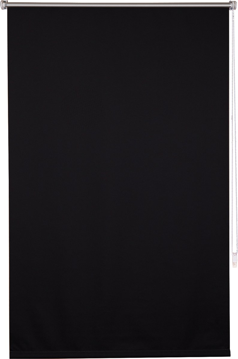 Happyment Luxe Rolgordijn Zwart - 100x210cm - Rolgordijnen verduisterend - Luxaflex - Isolerend - Zonder of met boren