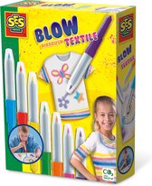 SES - Blow airbrush pens - Textiel - 7 heldere kleuren - om kleding te versieren - mooie kleurovergangen