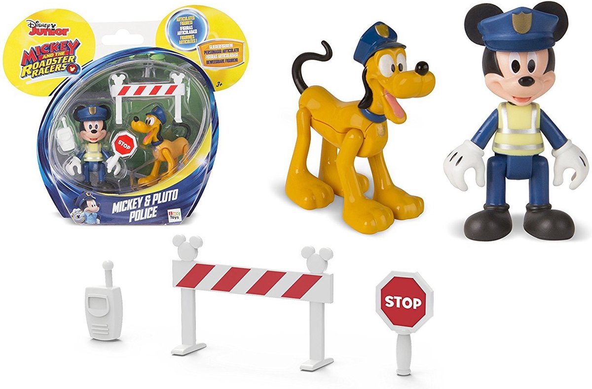 MICKEY ROADSTER RACERS Pack 2 beeldjes Mickey & Pluto