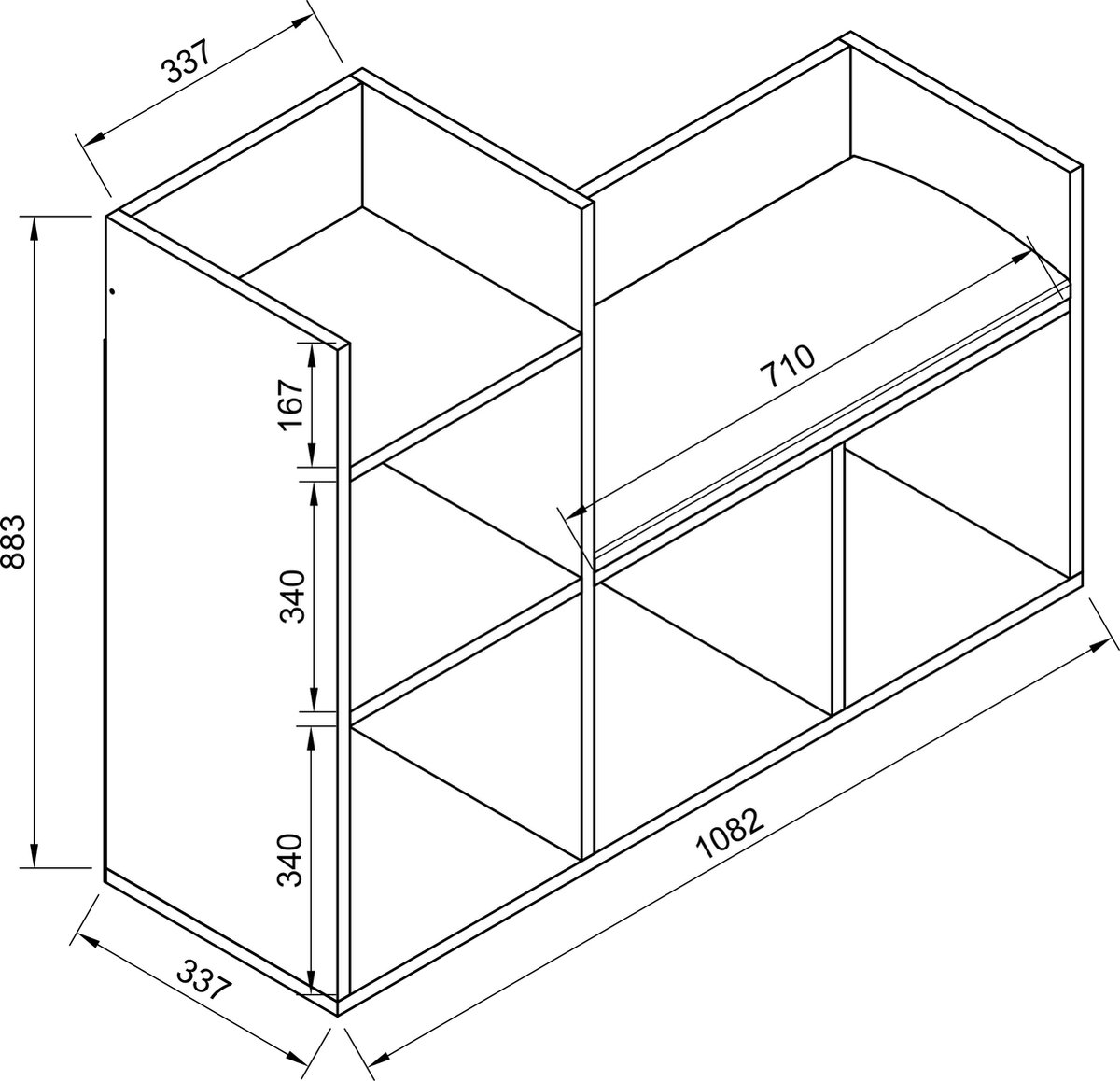 VCM Schuhregal Hinsol M - 10 Fächer Kommode 84x55x30 Cm Aus Holz