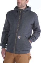 Carhartt Sherpa-Lined Midweight Full-Zip Sweatshirt Carbon Heather Heren