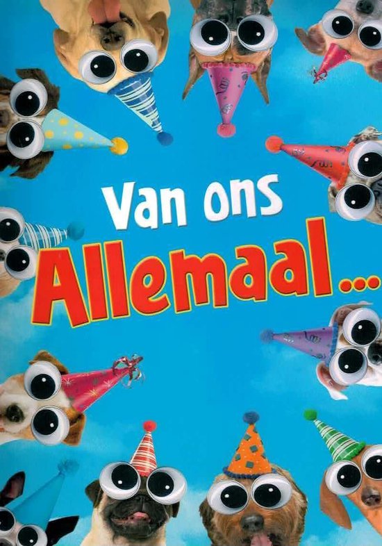 gereedschap Verbergen Kostuums Verjaardagskaart Extra Groot Van Ons Allemaal | bol.com