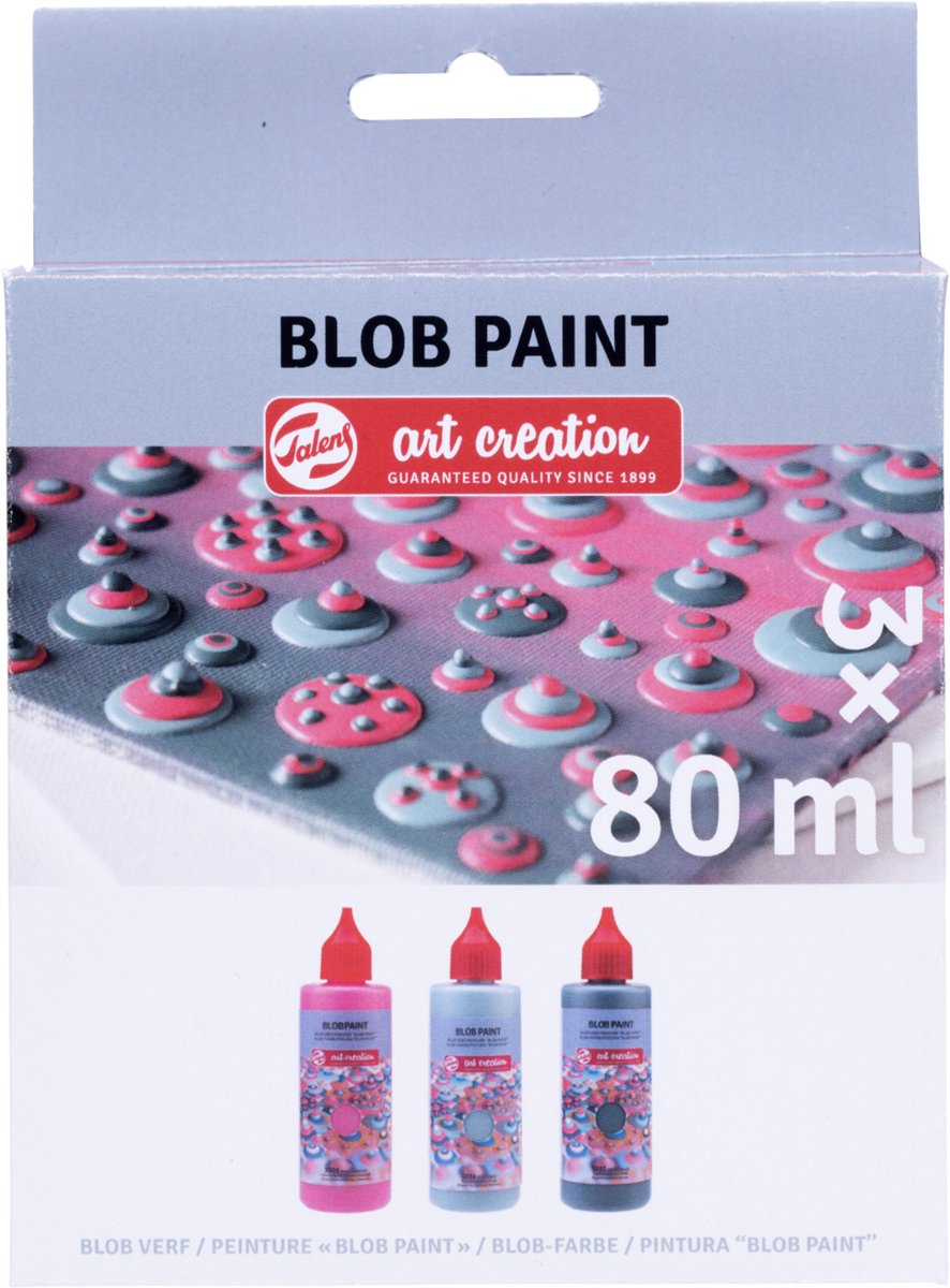 Art creation Blob paint set roze