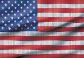 Fotobehang USA American Flag | XXXL - 416cm x 254cm | 130g/m2 Vlies