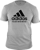 adidas T-Shirt TaekWondo Community Grijs/Zwart 140