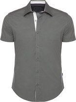 Grijs Overhemd Korte Mouw Met Stretch Carisma 9102 - L