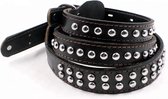 Honden-Set Riem & Halsband Met Schokdemper- Leder Look Zwart - Diervriendelijke Riem en Halsband Met Veermechanisme