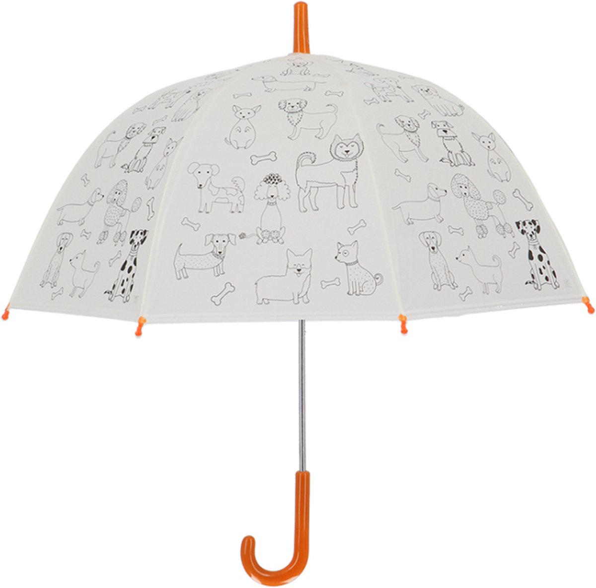 Kleur je eigen paraplu - hondjes