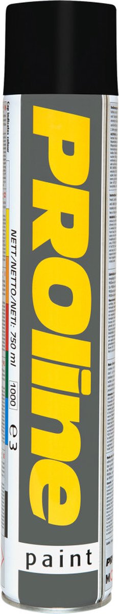 PROline-paint belijningsverf, zwart, 750 ml