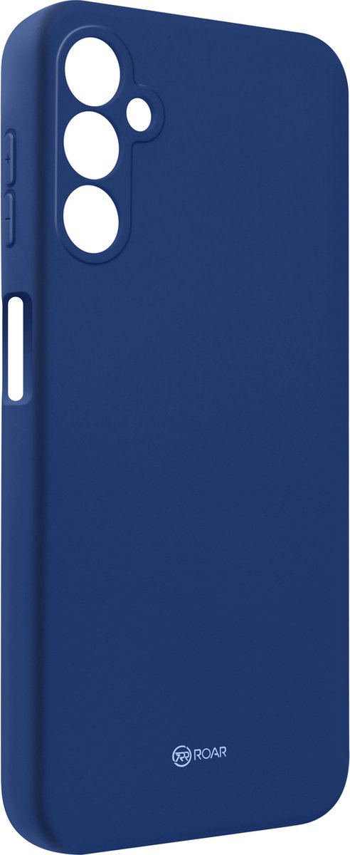 Hoes geschikt voor Samsung A14 4G/5G Zachte Matte SiliconenRoar Jelly blauw