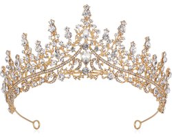 Gouden Tiara Diadeem Haarsieraad -Elegant en Duurzaam - Geschikt voor Verschillende Gelegenheden