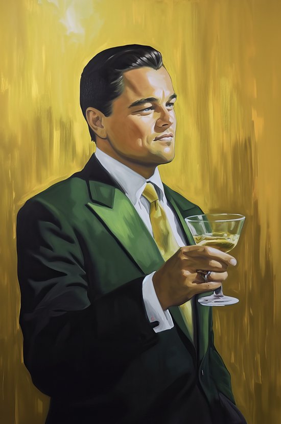 Leonardo DiCaprio Poster - The Wolf of Wallstreet Poster - Jordan Belfort - Filmposter - 51x71cm - Wanddecoratie - Geschikt om in te lijsten