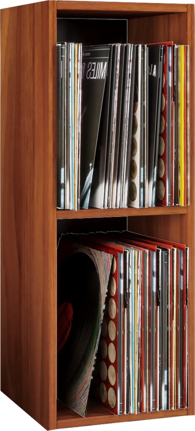 VCM Étagère en bois LP Stand Archive Platto peut être stockée 2 fois Étagère en bois LP Stand Archive Platto peut être stockée 2 fois