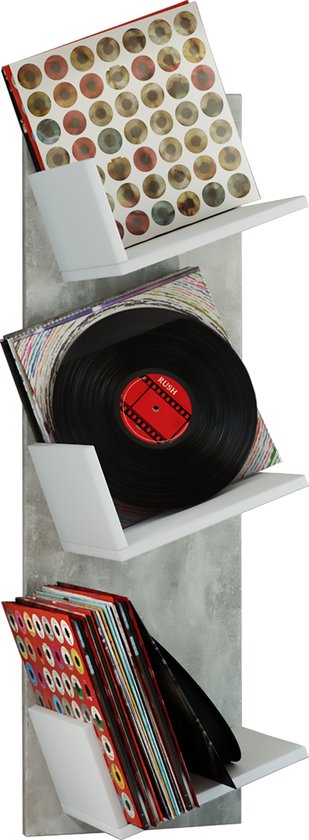 LP vinyl design wandrek wandkast Sulda wit