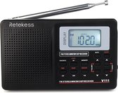 Draagbare Radio - Speaker - Wekker - Timer - Fm - Stereo/Mw/Sw - Wereld Ontvanger - Led Display - Vakantie - Compact