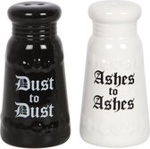 Something Different Pepper and Salt Set Ashes to Ashes Zwart/ Wit