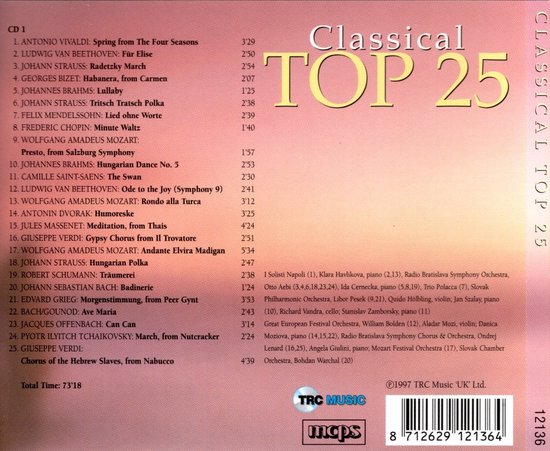 Various Artists - Classical Top 25