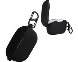 kwmobile Hoes geschikt voor JBL WAVE BUDS - Siliconen cover voor oordopjes in zwart