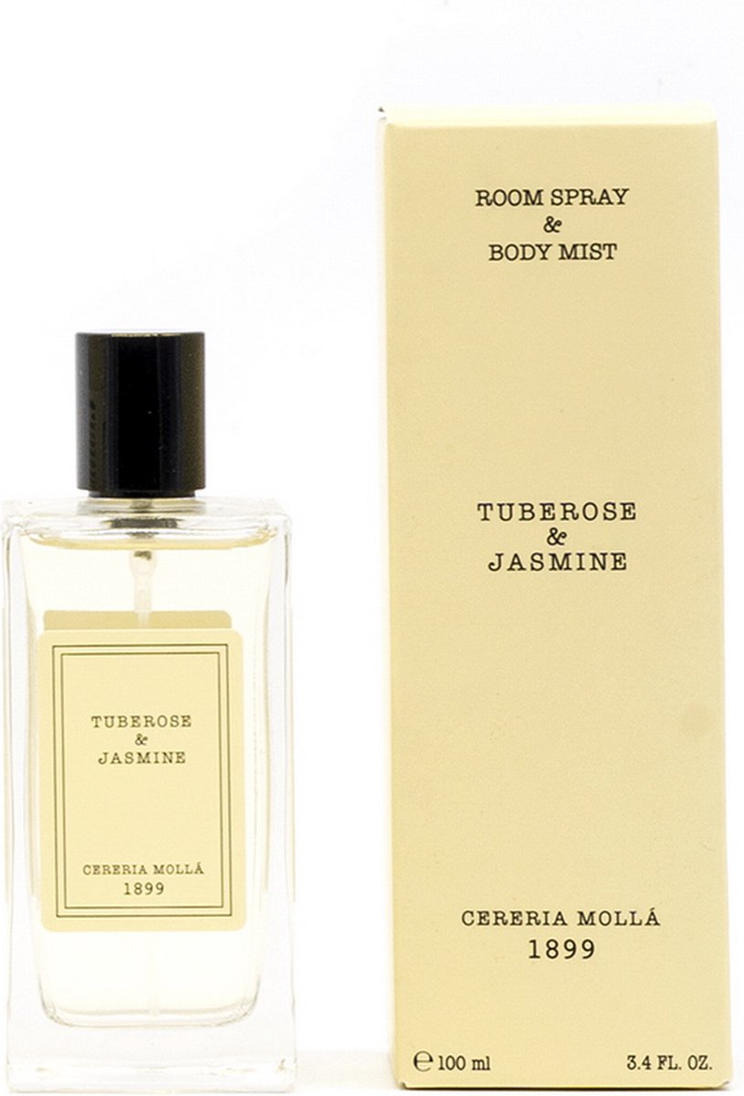 Cereria Mollà 1899 Roomspray Homespray Tuberose & Jasmine Body Mist interieur parfum 100ml