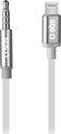 SBS Apple Lightning naar AUX 3.5mm Kabel MFI 1 Meter - Wit