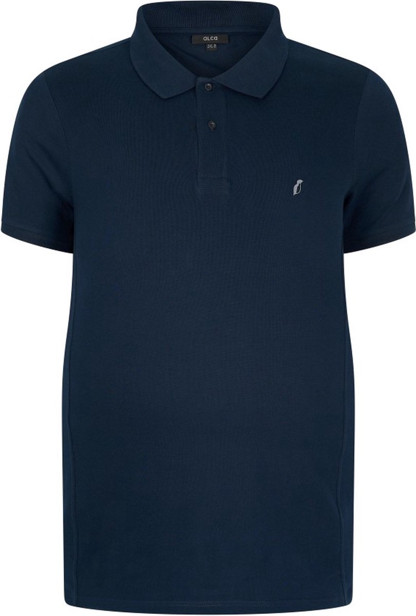 Alca 1-Pck ronde hals T-Shirt Polo Navy 7XL-B | Grote maten |Buikmaat 161 -166 cm buikomvang | XXXXXXXL