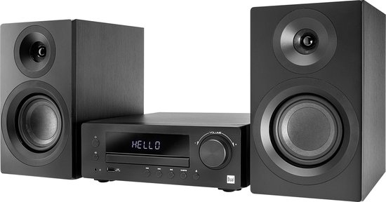Dual DAB-MS 170 Stereo Device Bluetooth, CD, DAB+, UKW, USB, AUX, Incl. Speaker 2 x 25 W zwart - Dual