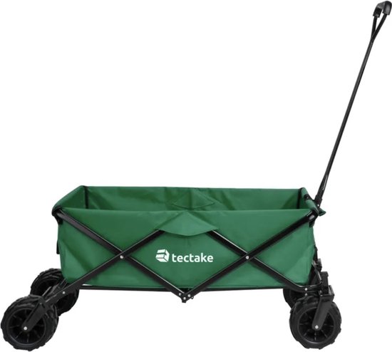Zelsius Bolderkar opvouwbaar met dak, groen/grijs