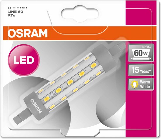 Bijlage toernooi gevolgtrekking Osram Star Line R7s LED-lamp 6,5 W A++ | bol.com