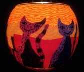 Cats Windlicht inspiré par Rosina Wachtmeister