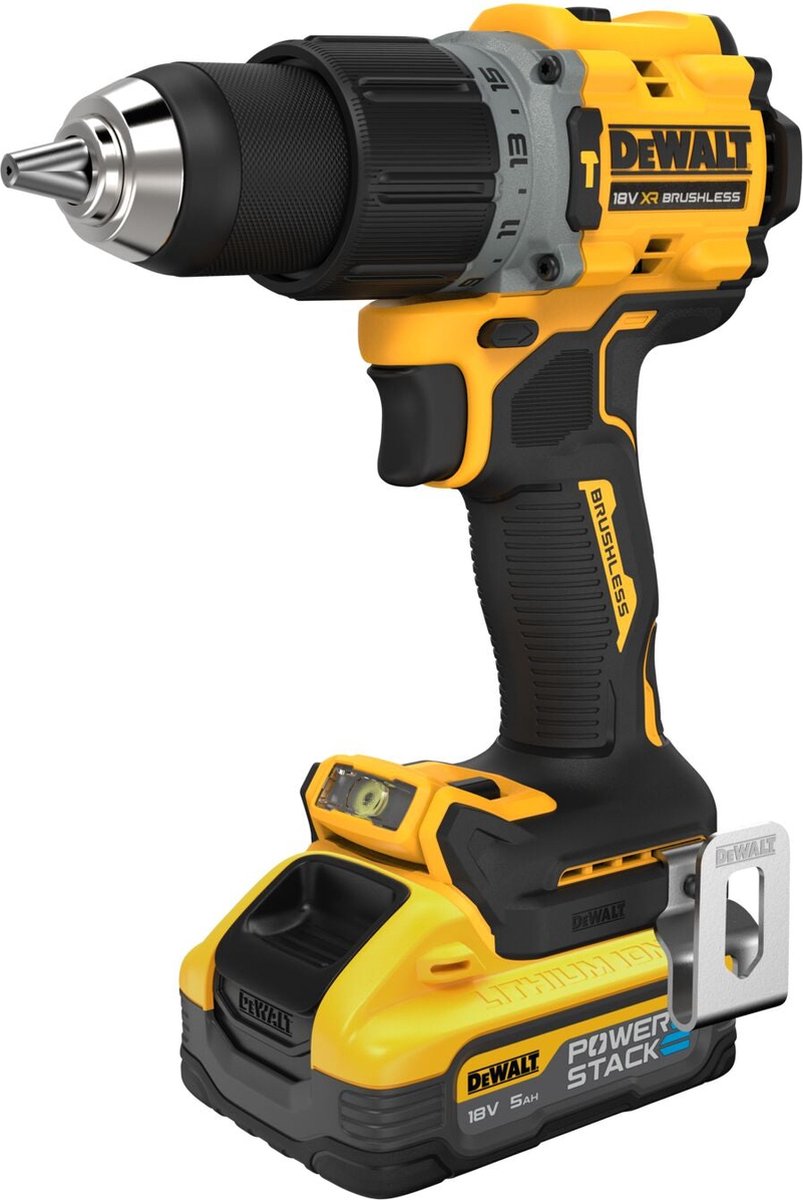 DeWALT Outillage - Perceuse-visseuse sans fil 18V avec percussion, 2x  batterie 5 Ah XR POWERSTACK DCD805H2T