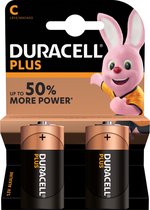 Duracell Plus Power Duralock C2 Duo Pack Mn1400