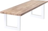 Douglas Tuintafel 280 x 90 Stalen U Poten wit + Tijdelijk Gratis Onderhoudspakket - inclusief montage