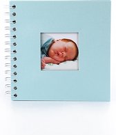Scrapbook Foto Album - Plakboek - Doe het zelf Fotoboek - DIY - 20 Pagina's - Knutselen - Hobby - Thema - 17,5x17,5 CM - Mint Blauw