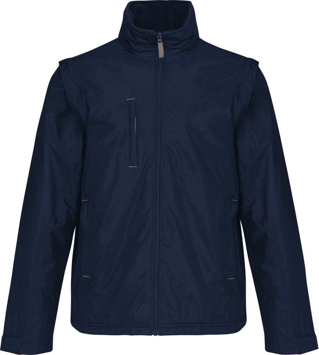 Outdoorjas ‘Score’ met afritsbare mouwen Kariban Donkerblauw Marineblauw