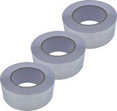 Hinrichs Aluminium Plakband 20m x 50mm - hittebestendig Isolatietape - Aluminium Tape voor Isolatie - Alu Tape als Afdichtingstape & Dampremmende laag - zelfklevende Alu Plakband