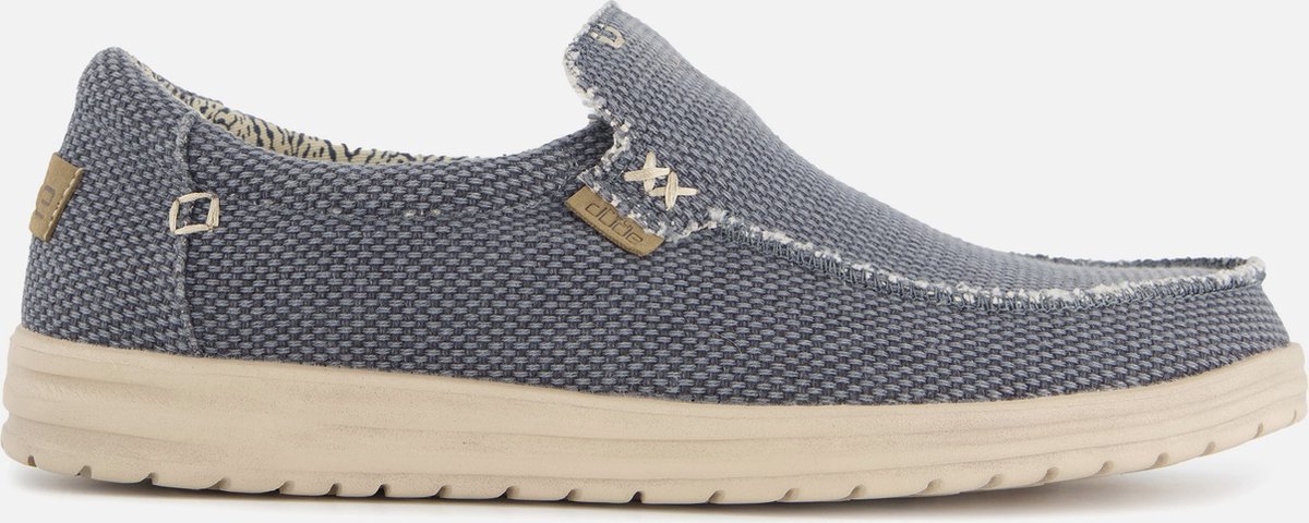 HEYDUDE Mikka Braided Sneakers blauw Canvas - Heren - Maat 48