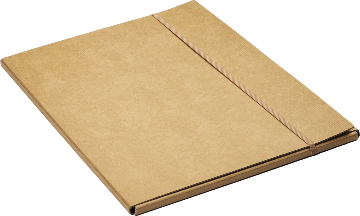 Stijlvolle solide Elastomap A3 kraft/bruin