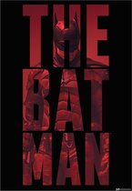 DC Comics Batman Poster -L- The Batman - Stacked Zwart/Rood