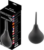 Power Escorts - Anal Douche - Rocket Shower - Anal Douche - Convient pour une utilisation anale et vaginale - Rinçage - Large - 220 ml - BR149 - Noir