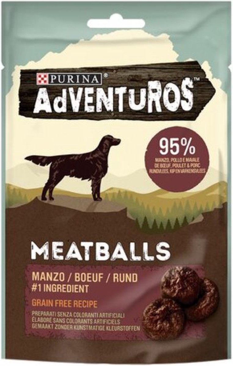 6x ADVENTUROS Meatballs rund 70g