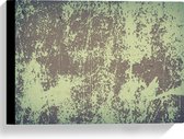 Canvas - Bruin met Groene Textuur op Muur - 40x30 cm Foto op Canvas Schilderij (Wanddecoratie op Canvas)